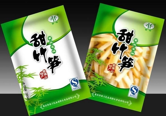 Plastic Food Storage Bags Three Side Seal Pouch Seaweed Packaging 9 Color Printing