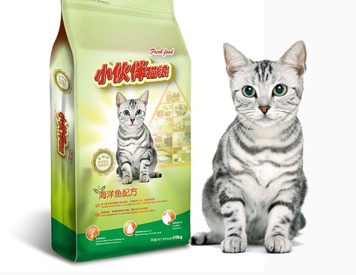 100% Food Grade Pet Food Bag Block Square Cat Dog Food With Vivid Printing Effect