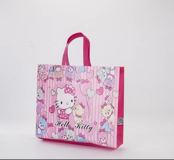 Promotional recycled custom foldable nonwoven bag full color printing
